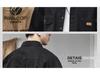 Men's American Retro Black Heavy Workwear Shirt - Spring & Autumn Fashion Jacket