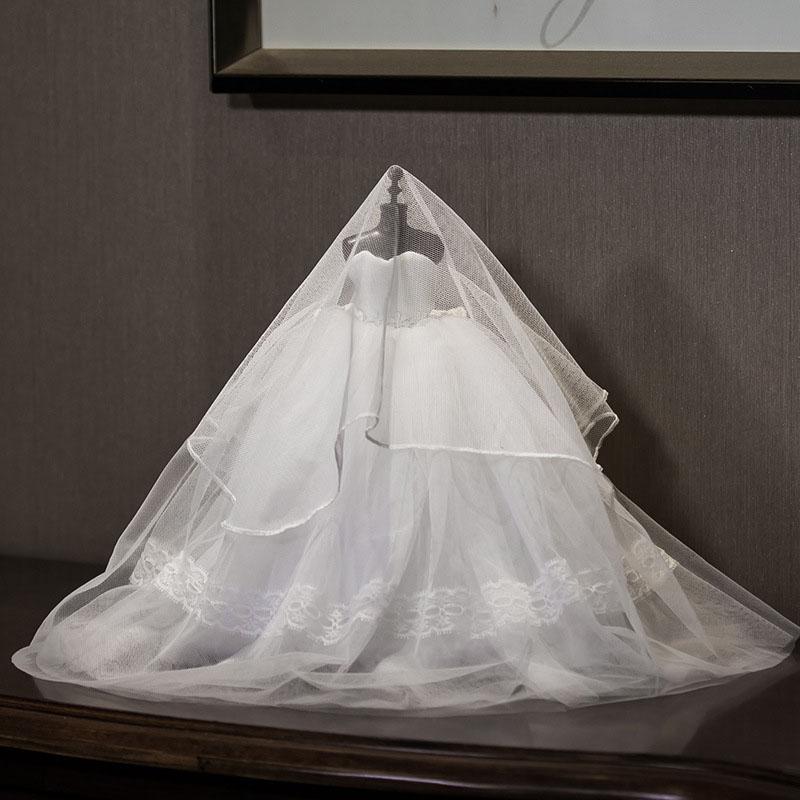 Mini Wedding Dress Wedding Decorations Model Little Girls Gift Christmas Home Decor Valentine's Day Anniversary