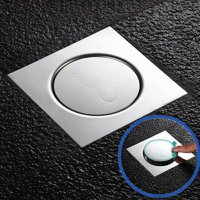 Pop Up Foot Floor Drain Stainless Steel Bathroom Shower Waste Grates Strainer WC Water Anti-odor Kitchen Floor Drains 10 12 15cm