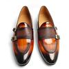 Fashion New Loafers Men Shoes Fashion Original Causal Design Handcrafted Patent Leather Elegant Business Office Monk Buckle Slip On Shoe