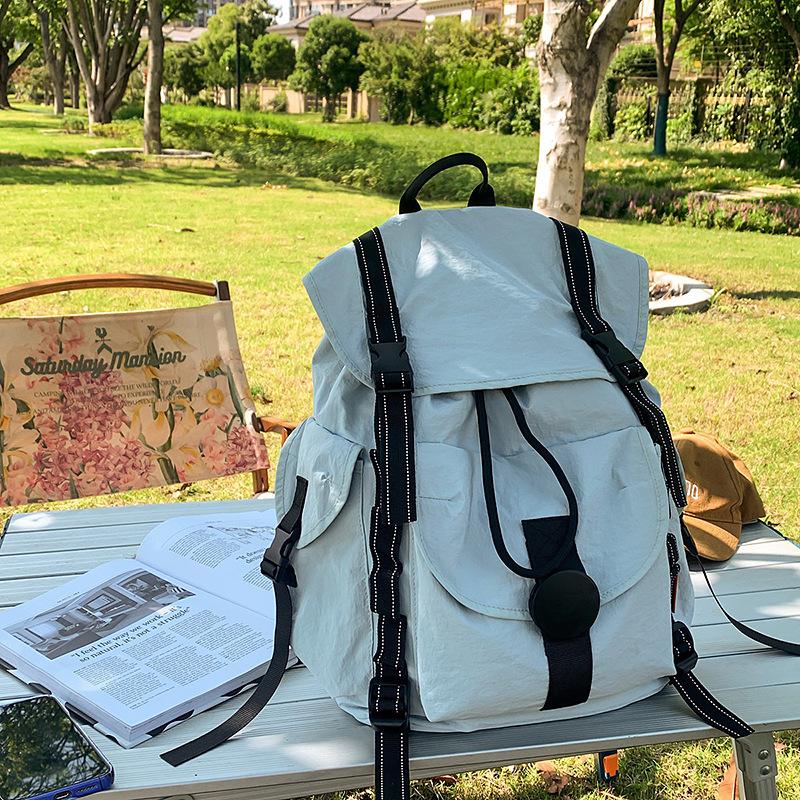 Large Capacity Sports Travel Backpack Anti-splash Nylon Camping Hiking Backpack Multifunctional Outdoor Hiking Bag