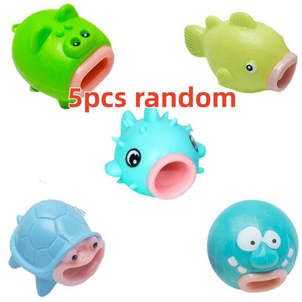 

Милое животное, показывающее язык, сжимающее и играющее с пузырями, куклы для сжимания, игрушки для снятия стресса, подарки для детской вечеринки, игрушки