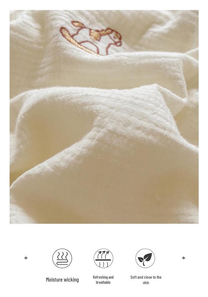 Modern Minimalist Soy Fiber Quilt - Pure Cotton, Washable, Wrinkle-Resistant Summer Blanket