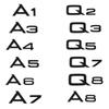 3D ABS Chrome Black Rear Trunk Emblem Badge Sticker Decals For f2 A1 A3 A4 A5 A6 A7 A8 Q2 Q3 Q5 Q7 Q8 TT Car Accessories