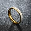 Unisex Fashion Letter Ring Stainless Steel Diamond Detailing Wedding Band  for Couples Rings Sizes 6-12