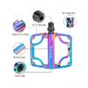 WEST BIKING Bicycle Pedals 3 Bearings CNC Ultralight MTB Road Bike Part Colorful Anti-slip Flat BMX Pedals Cycling Accessories
