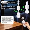 AC110-240V Intelligent Remote Control Lamp Head Radar Induction Delay Switch Controller Living Room Bedroom E27 Bulb Lamp Holder