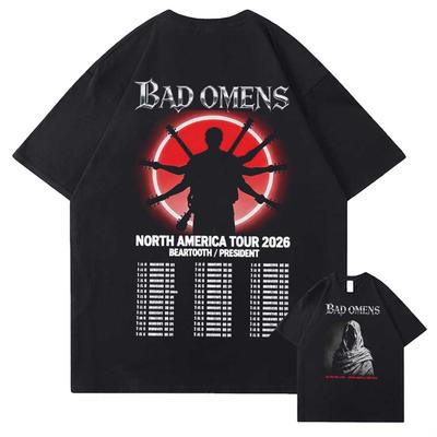 Bad OUnisexs Band Do You Feel Love 2026 Tour T Shirt for Unisex Women Hiphop Streetwear Oversized Tops 100 Cotton TShirt BO2