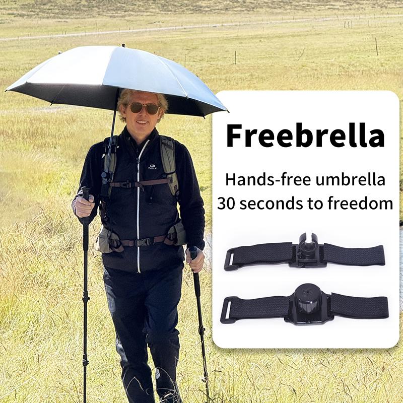 Backpack Umbrella Clip Handsfree Holder Outdoor Backpack Use Umbrella Support Mount Hiking Fixed Umbrella Holding Device