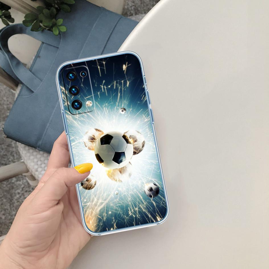 

CJ55 Football Soccer Soft Shell Transparent Phone Case for Motorola Moto G7 G8 G9 G84 G85 G73 G24 G15 Z2 Play Power Plus Motorola Moto G8 Power