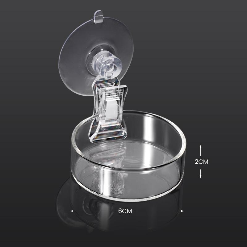 Reptile Pet Feeding Basin Water Bowl Adsorbable Leopard Gecko Bearded Dragon Frog 6 Cm Feeding Supplies Reptile Tools Hanging