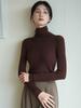 Women's Skin-Friendly Wool Sweater Series: Multi-Color High, Roll, or Half-High Neck Fine Knit 100% Pure Wool