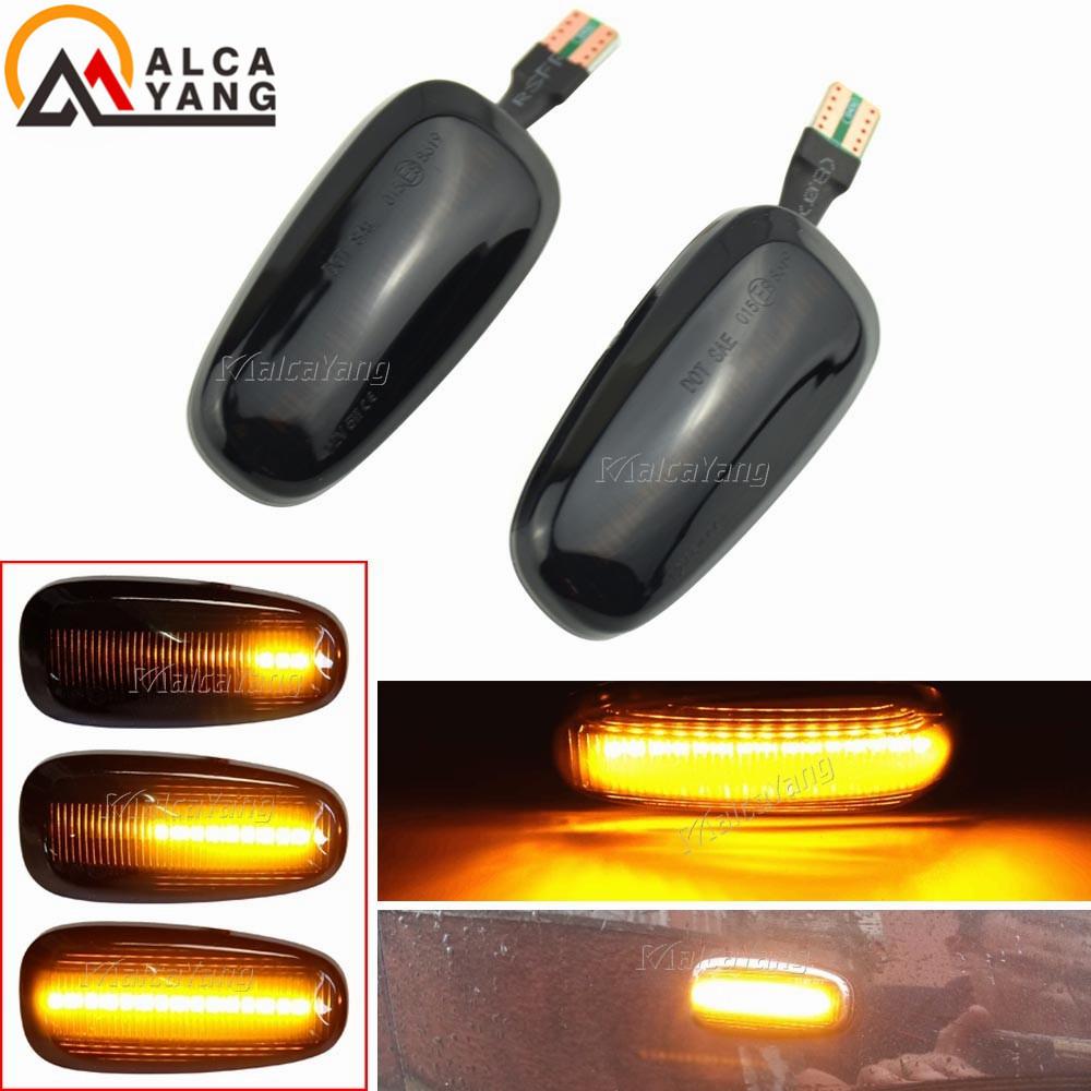 

Dynamic LED Fender Turn Signal For Opel Astra G 1998-2009 Zafira A 1999-2005 Side Marker Lights lamps 2000 2001 2002 2003 2004 Dynamic Smoked Black