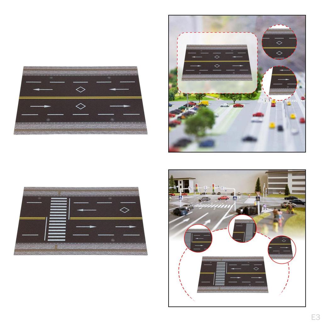 1/64 Highway Parking Lot Model Layout Diorama Anti-slip Mat Background Diecast Car Track Scene