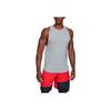 Under Armour Breathable Slim Fit Basketball Tank Top Men tops Modern-Gray 1326707-012