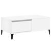 VidaXL Table basse Blanc 90x50x36,5 cm Bois d'ingénierie 821116
