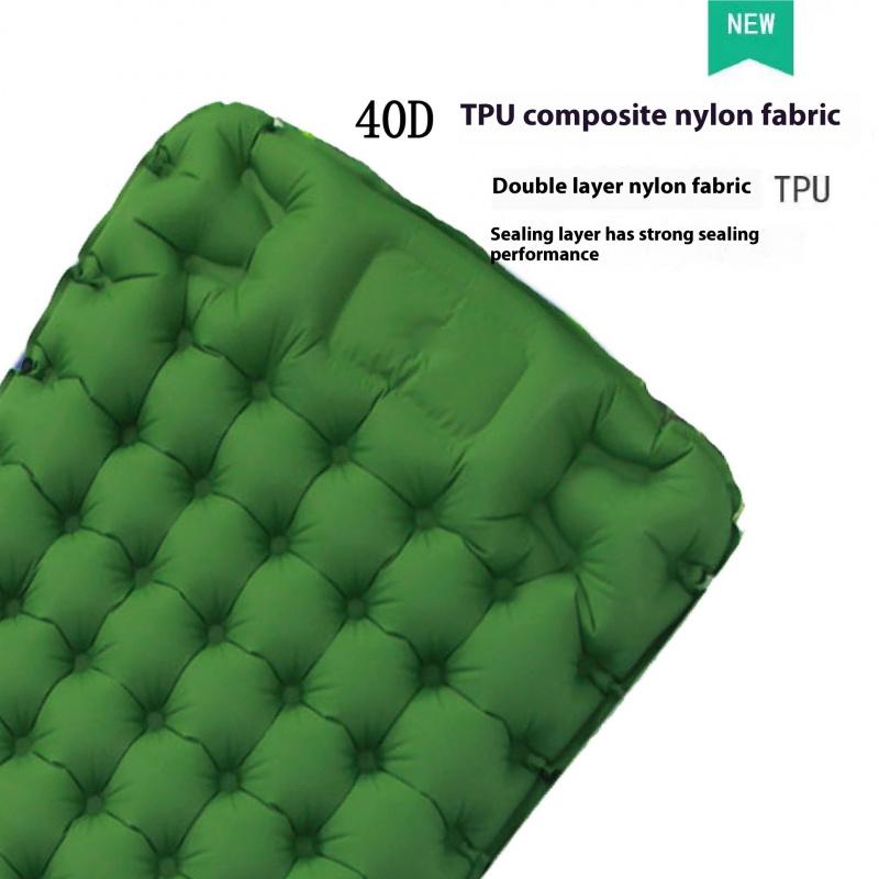Zewnętrzny KempingTPUInflatable Materac Przenośny Nożny Materac Powietrzny Pojedynczy Materac Powietrzny Mata Namiot Kempingowy Materac dmuchany