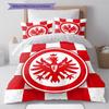 Biancheria da letto con motivo calcistico di Francoforte, Set piumone Copripiumone Federa Regalo di compleanno per la casa (1 * copripiumino + 2 * federa, senza nucleo)