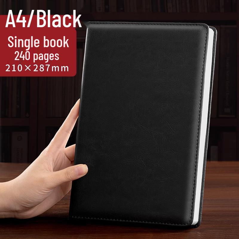 "Superdickes Business-Notizbuch": Lederhülle für Meetings und Büro mit anpassbarem Logo"