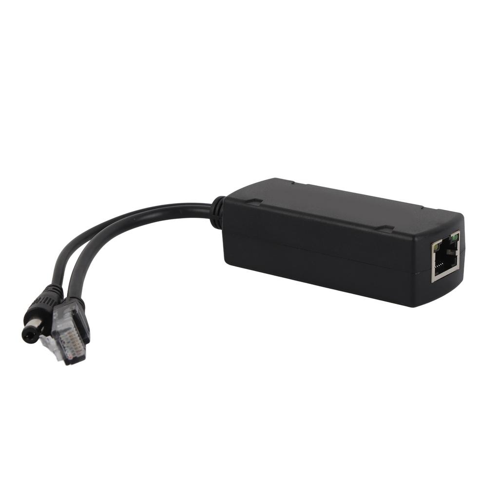 48V PoE Splitter Adapter 12V 2A Output with IEEE 802.3 Af At Standard 10 100Mbps Power Over Ethernet Splitter Adapter