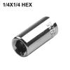 8 Types 1pc Impact Socket Adapter 1/2 To 1/4 1/4 3/8 Square Nut Quick Wrench Ratchet Adapter Converter Hexagon Socket Tool Parts