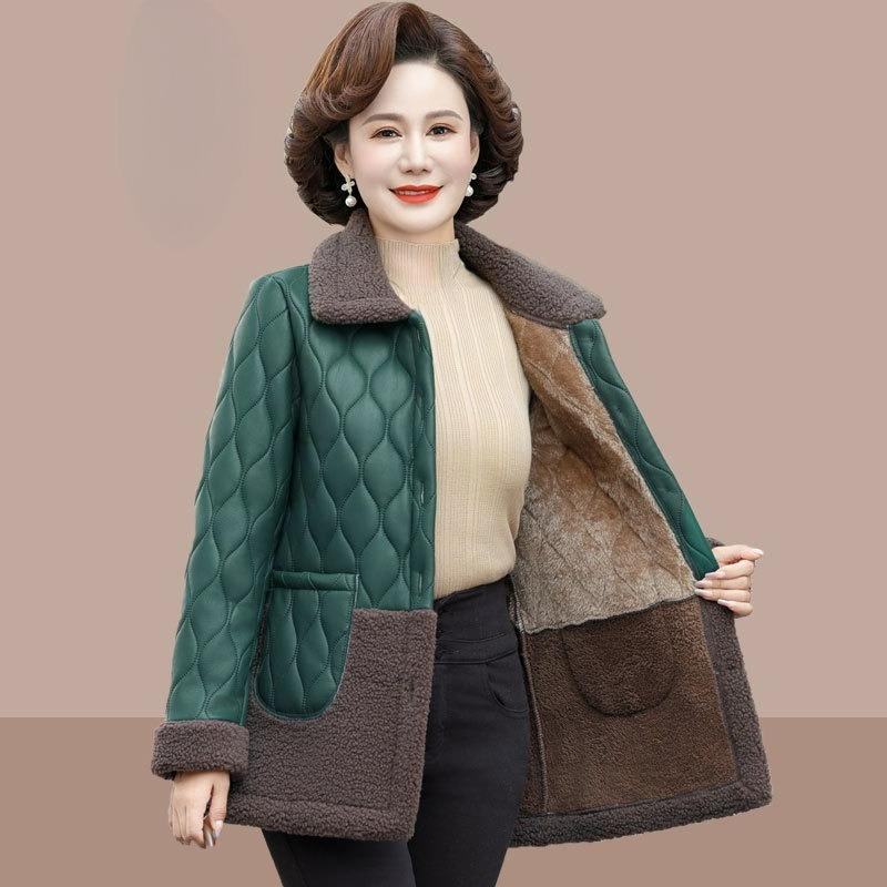 Winter Padded Jacket Plus Velvet Jacket Short Women's Western Style Warm Padded Jacket