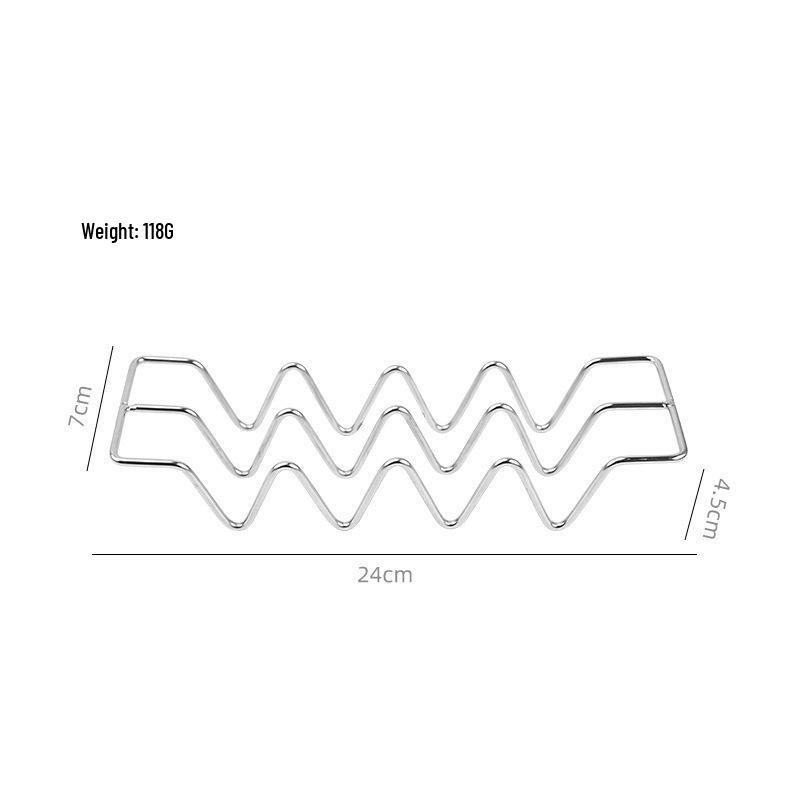 304 Stainless Steel Taco and Tortilla Holder with Sauce Cup