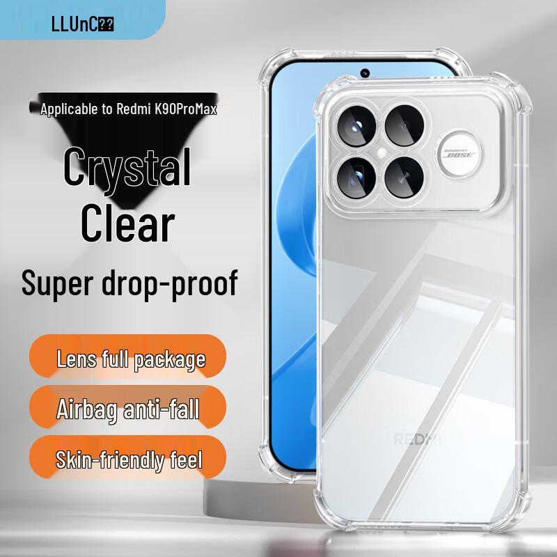 

Redmi K90 Pro Max Crystal Clear Drop Protection Phone Case