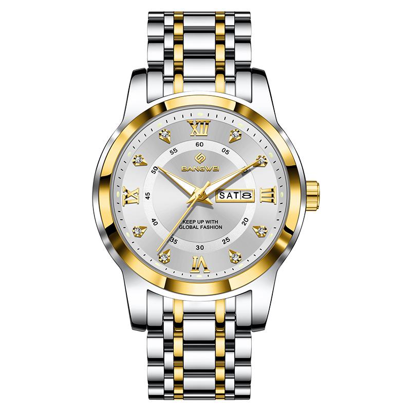 Diamond Watch For Women Creative Steel Waterproof Luminous Ladies Wristwatch Casual Fashion Sports Quartz Chronograph