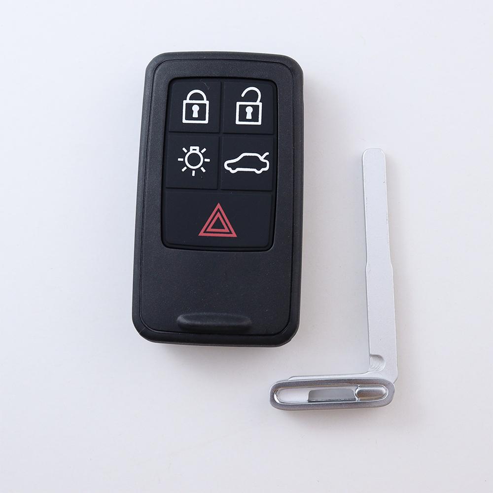 5/6 Buttons Car Key Fob Case Shell Housing Or Silicone Key Button Pad For Volvo S60 V60 S70 V70 Xc60 Xc70 Xc70 V50
