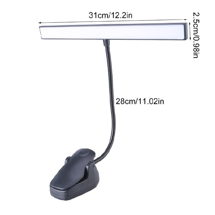 Flexible LED-Klemme mit Touch-Bedienung und 3 Lichtfarben für Homeoffice oder den Außenbereich