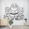 Christmas New Year Santa Claus Deer Painting Pattern Tapestry Living Room Sofa Car Interior Decoration Tapestry