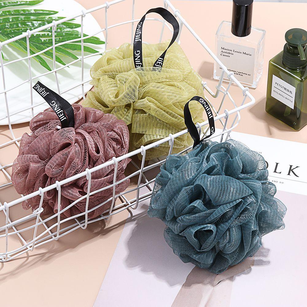 

Buffer Body Exfoliate Cleaning Brush Soft Mesh Shower Puff Bathroom Supplies Bath Ball Sponge Balls синій