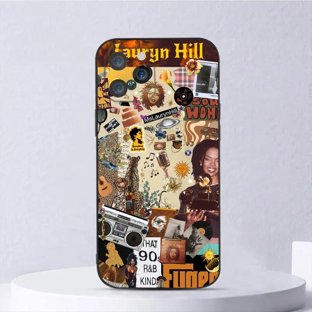 Singer Lauryn Hill Phone Case For iPhone 15,14,13,12,11,Plus,Pro Max,XS,X,XR,SE,Mini,8,7 Soft Silicone Black Cover