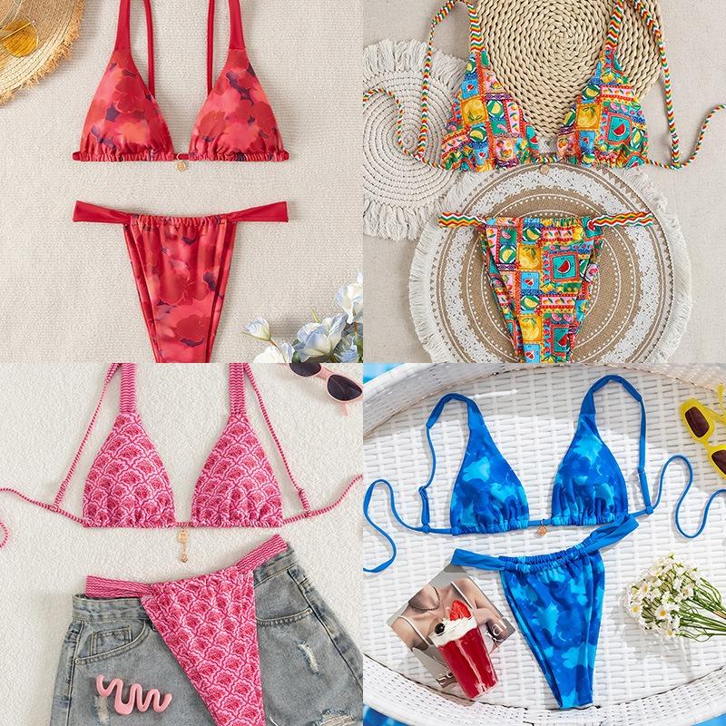 New Fashion Printed Swimsuit Seaside Sexy Split Swimsuit Bikini Bikini Women
