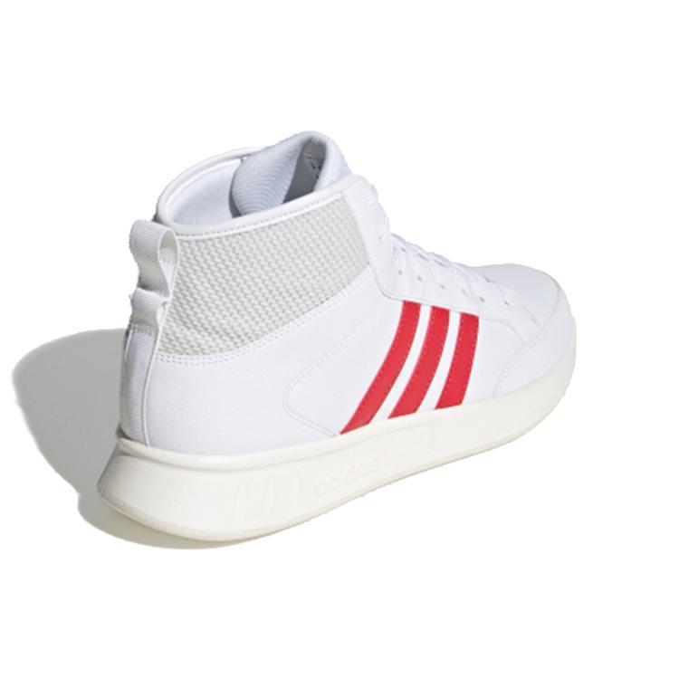Adidas Court80s Mid High Top Casual Skate Shoes Unisex White Red Gray (Unisex) Skateboard Shoes EG8440