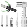Grease Coupler Kit 6PCS Carbon Steel Accessories Quick Connection Design Suitable For Industrial Equipment Maintenance
