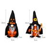 Funny Pointed Hat Witch Doll Realistic Halloween Faceless Doll Ornament  Bar Home Decor