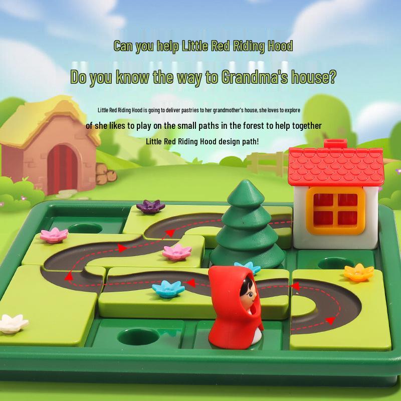 Little Goody Hood & Big Bad Wolf Educational Puzzle Game for Kids