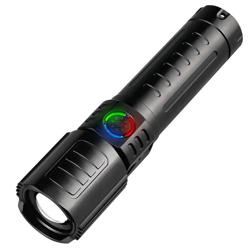Xiaomi 10000LM High Power LED Flashlight Long-range USB C Rechargeable Flashlight Power Display Zoom Lantern For Outdoor Camping Torch
