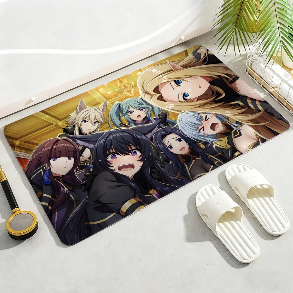 

The Eminence In Shadow Anime Floor Mat Soft Thickened Non-Slip Door Mat for Living Room Home Decor Flannel Rugs 40x60cm