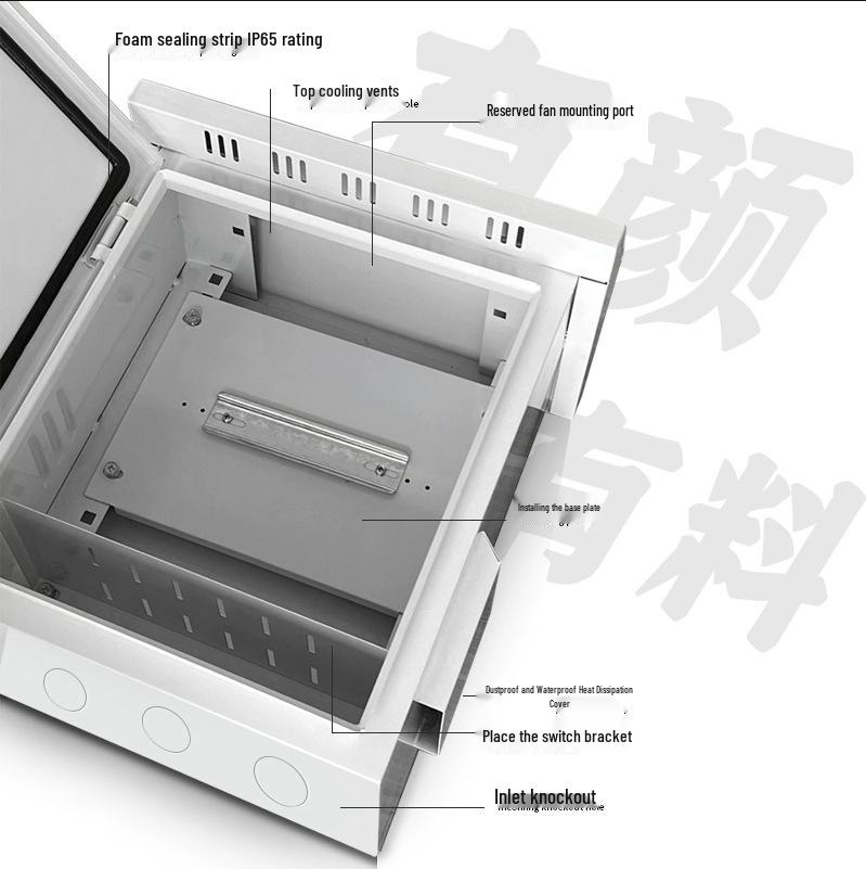 Outdoor Waterproof Surveillance Signal Light Control Box with Pole Mount