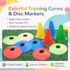 10Pcs Pe Agility Cones 18Cm Training Cones Football/Basketball Training Marker Cone Training Equipment Gear