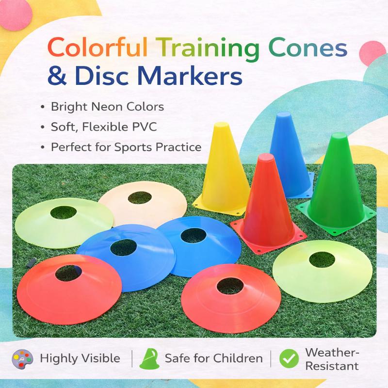 10Pcs Pe Agility Cones 18Cm Training Cones Football/Basketball Training Marker Cone Training Equipment Gear