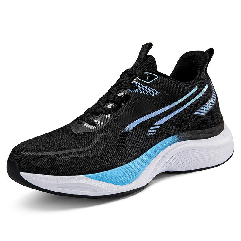 Casual net shoes new soft-soled cushioning men's running shoes breathable mesh 2025 new lightweight high-elastic sports shoes