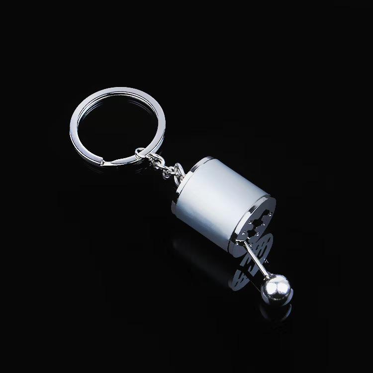 

Креативный брелок-подвеска для автомобильного переключателя передач - металлическая головка ручного переключения передач серебряный