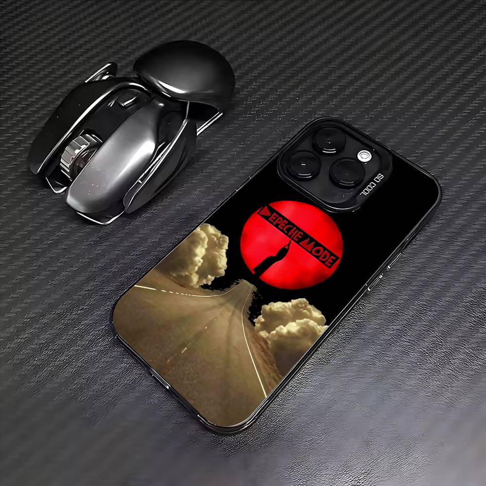 

D-Depeche Mode Band Phone Case For iPhone17,16,15,14,13,12,11 Plus,Pro Max Colored Silver Plated Inside Cover iPhone16pro