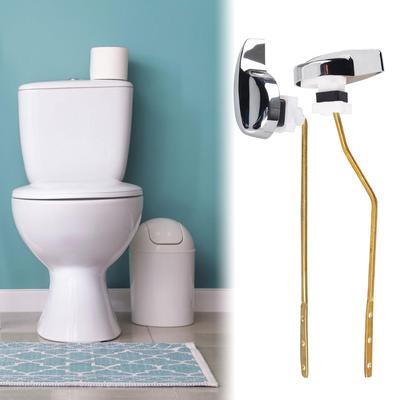 Toilettenspülhebel Reparaturset Langlebige Metall-Ersatzteile für Badezimmer-Toilettenspülkasten Zubehör mit Installationswerkzeug