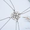 Set di gioielli da 4 pezzi Migliori Amici Per Sempre Collana Sole Luna Nuvola Stella Amicizia