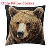Animal Patterns Rabbit Fox Throw Pillow Cover With Soft Cotton Blend For Living Room Decor